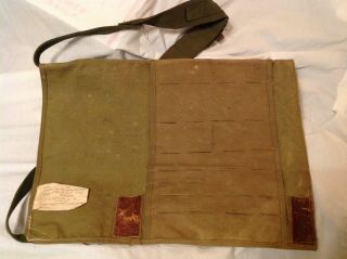 Ww2 U.  S.  Military Canvas Tool Case,  Dated 1942