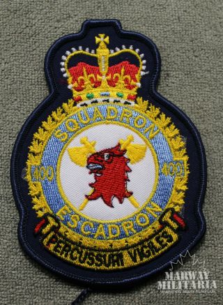 Caf Rcaf,  400th Squadron Jacket Crest / Patch (19870)