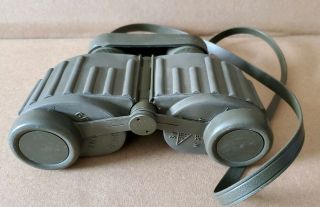 Vintage Steiner Military Marine 6x30 Binoculars Made In W.  Germany Cap Strap