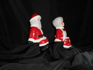 Vintage Home Interiors Gift Christmas Santa and Mrs.  Claus Shelf Sitters 5146 - BL 3