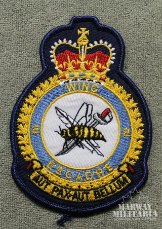 Caf Rcaf,  2 Wing Squadron Jacket Crest / Patch (19867)
