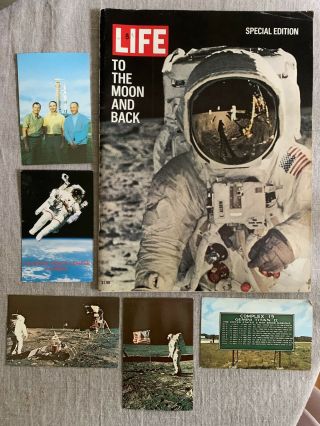 1969 Life To The Moon And Back Special Edition Nasa Apollo 11 Bonus Postcards