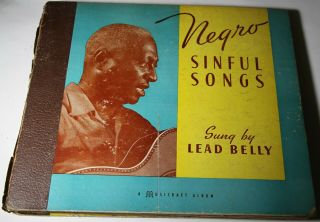 Lead Belly 4 Record Set Musicraft 31 E/e - Post War Blues 78 Rpm Album
