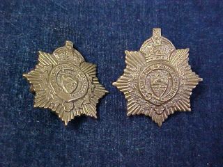 Orig Ww2 Matching Collar Badges The Sault Ste Marie Regiment