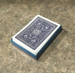 Vintage U.  S.  Playing Card Co.  Six Hand 500 Playing Cards Blue Griffin Backs