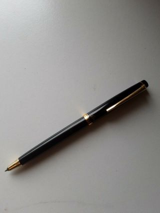 Vintage Pilot Elite Black Gold Ballpoint Pen