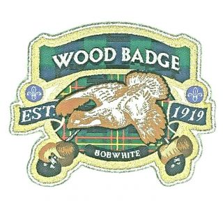 2019 Wood Badge Bobwhite Patch From The Uk World Scouting 100th Anniversary