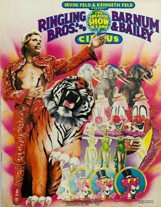 Ringling Brothers And Barnum Bailey Circus 1983 Program Lou Jacobs Gunther