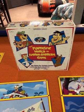 Vtg The Funtastic World of Hanna - Barbera Game 1993 Complete University Games 2