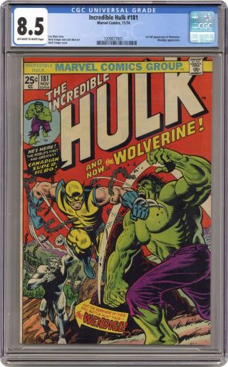Incredible Hulk 181 Cgc 8.  5 1974 1209077001 1st App.  Wolverine (full Non - Cameo)