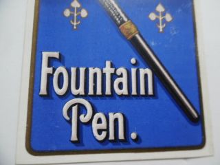 c.  1910 Waterman Idea Fountain Pen Color Litho Trade Card Antique VG, 3