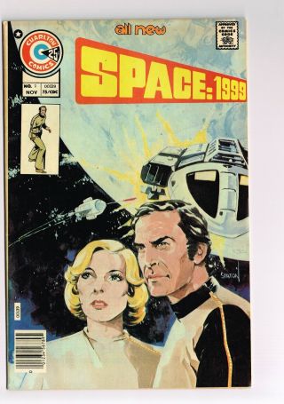 Space: 1999 1 Charlton Comics 1975 Sci - Fi Tv Series Origin Moonbase Alpha