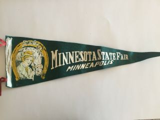 Vintage Felt Pennant Flags - Minnesota State Fair - Rochester - St.  Cloud