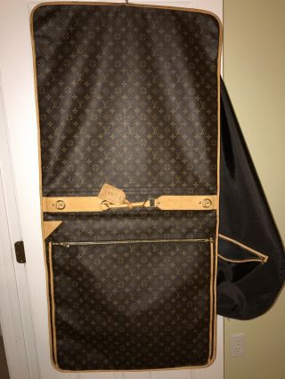 Vintage Louis Vuitton Monogram Canvas Portable Bandouliere Garment Bag