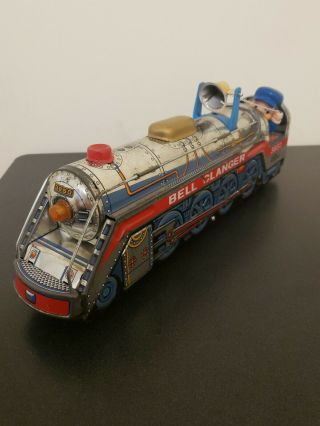 Old Collectible Bell Clanger 3850 Silver Mountain Toy Train Japan Made 1969 Vtg