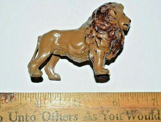 Vintage Barclay Lead Toy Figure,  Male Lion In