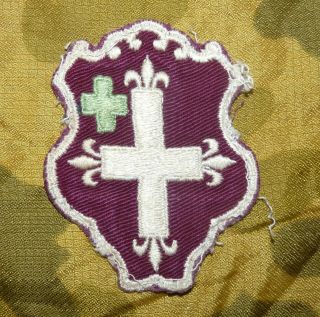 Ww2 Unknown Us Army Medical Corps Regimental Crest Embroidered Patch
