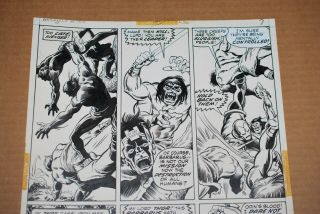 Avengers 105 pg 7 John Buscema Marvel Art 1972 Iron Man Thor Vision 2