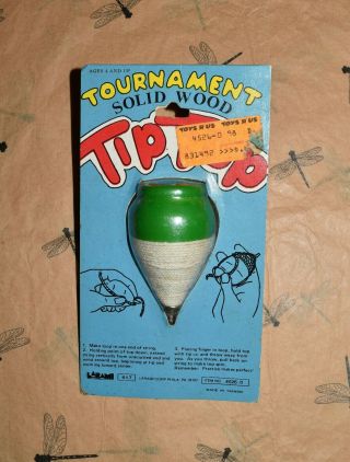 Larami Tournament Solid Wood Tip Top Wooden Spin Top Package Taiwan