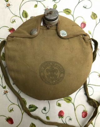 Vintage Boy Scouts Of America Canteen - 1940 