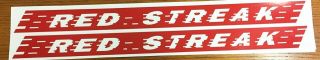 Red Streak Wagon Pull Toy Replacement Stickers Wa - 002r