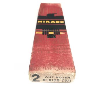Vintage Box Of 12 Eagle 174 Mirado Chemi - Wooden Pencils - No.  2 Nos