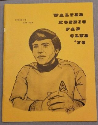 Star Trek Fanzine Walter Koenig Fan Club Yearbook 1975 Chekov