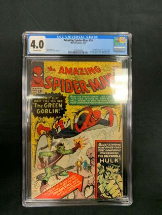 The Spider - Man 14 (1st Series) Cgc 4.  0 1st Appearance Green Goblin
