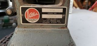 Vintage Atlas 6” Metal Lathe Model 618 in.  Sears craftsman 3