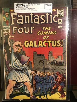 Fantastic Four 48 1st Appearance Of The Silver Surfer & Galactus Grade At 4.  5