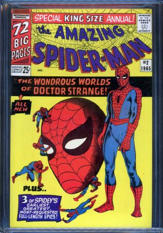 Spider - Man Annual 2 Cgc 9.  4 White Pages 1965 Comic Steve Ditko Cover