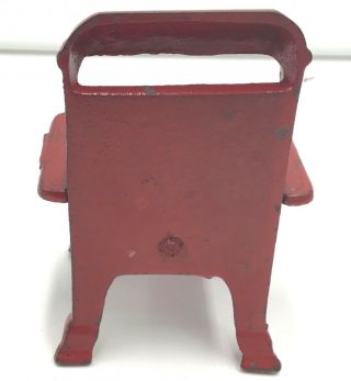 HTF RED Vintage Champion Cast Iron Miniature Dollhouse Daisy Stove No.  545 2