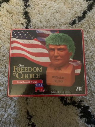 Chia Pet Donald Trump Freedom Of Choice Pottery Planter Republican President