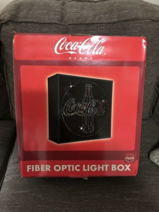 Coca Cola Fiber Optic Light Box Very Cool