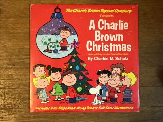 A Charlie Brown Christmas Lp Vinyl Record Plus Booklet - 1977