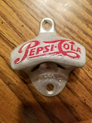 Vintage Pepsi Cola Starr X Wall Mount Metal Bottle Opener