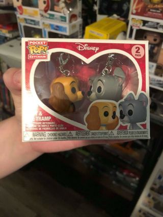 Funko Pop Pocket Keychain Lady And The Tramp Disney Treasures Exclusive 2 Pack
