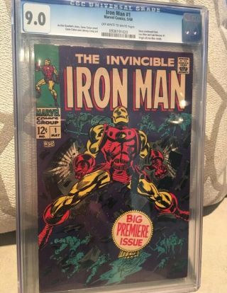 Iron Man 1 (may 1968,  Marvel) Cgc 9.  0