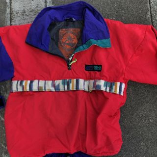 Wave Rave Half Zip Vintage Retro Pullover Snowboard Jacket & Pants Mens Sz S