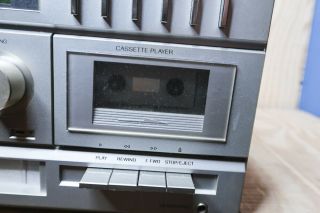 Sears Vintage Compact Stereo System AM/FM 8 Track,  Turntable Dual Cassette 3