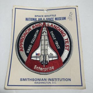 Vintage Nasa Patch Space Shuttle Enterprise Approach And Landing Test Patch