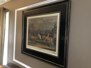 Pencil Signed Sir Alfred Munnings 1949 Frost And Reed Matted And Framed 2