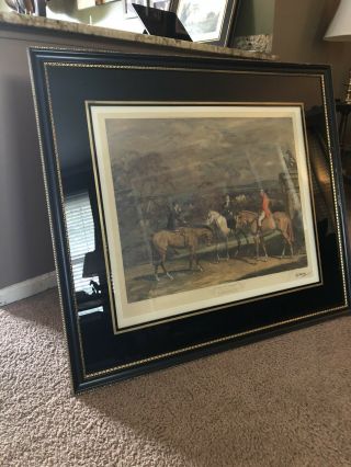 Pencil Signed Sir Alfred Munnings 1949 Frost And Reed Matted And Framed 3