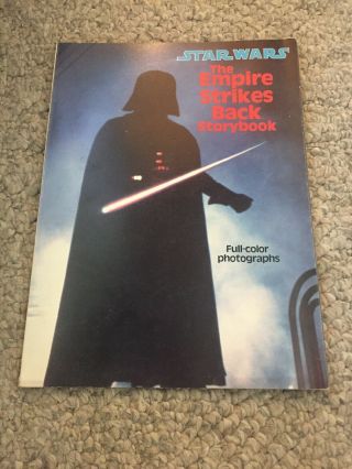 Vintage 1980 Star Wars The Empire Strikes Back Storybook Paper Back Book