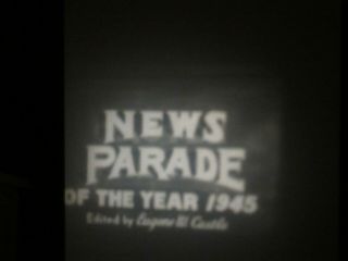 1945 News Parade 16mm Film Reel Video Roosevelt Funeral Iwo Jima Wwii Atom Bomb