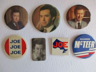 Canada Political Pinback Pin Button - Conservative Joe Clark And Wife Maureen