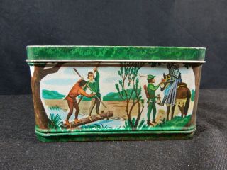 Vintage 1956 Metal Robin Hood Lithographed Lunch Box Aladdin Industries 3