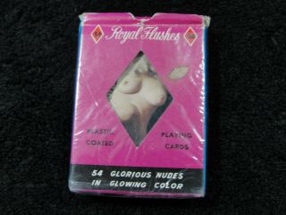 Vintage Royal Flushes 54 Glorious Nudes Playing Cards Adults Only 9009