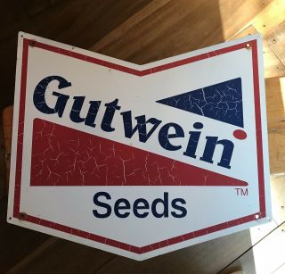 Vintage Metal Gutwein Seed Corn Sign