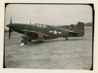 Wwii Photo - A - 36 Apache Dive Bomber / Fighter Plane - Tail No.  43 - 12392